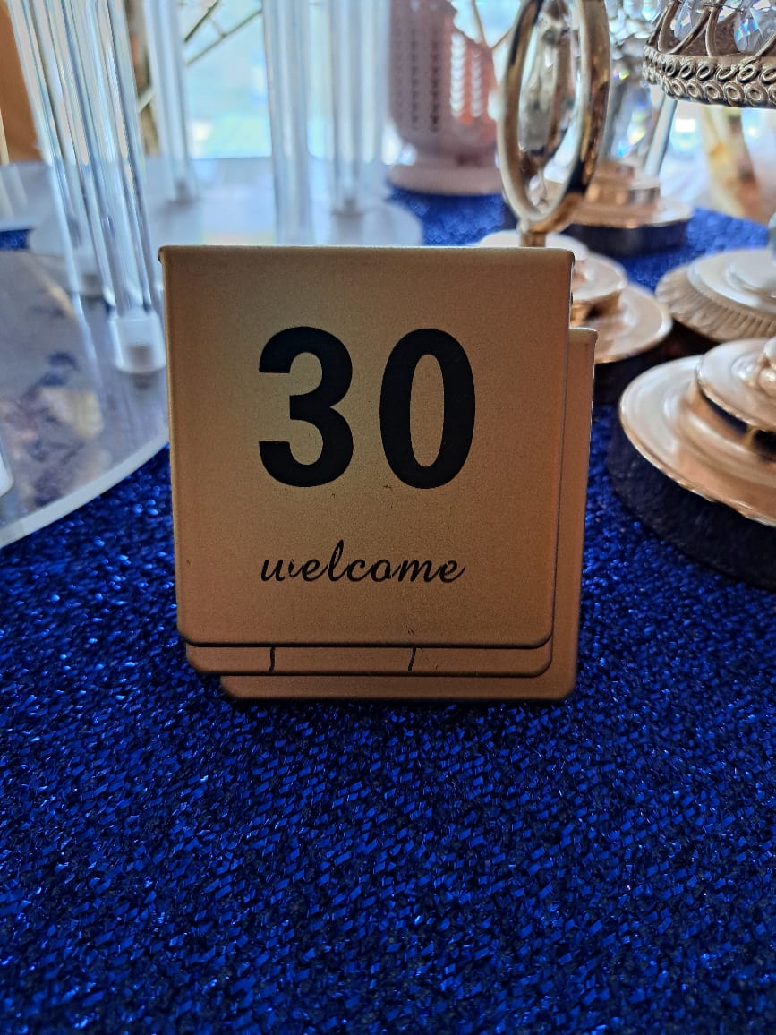 Table Numbers